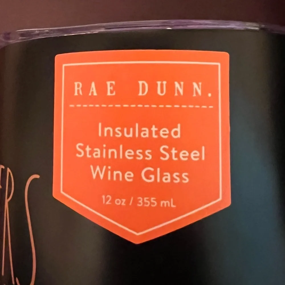 Rae Dunn Halloween “CHEERS WITCHES” Wine tumbler Stainless Insulated 12oz